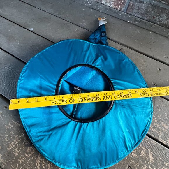 Cracker Barrel teal and black peacock feather witch hat NWT - Picture 5 of 10